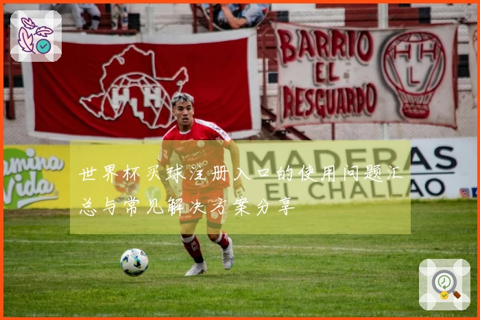 世界杯买球注册入口的使用问题汇总与常见解决方案分享